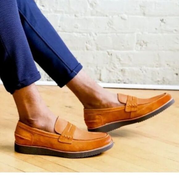 Marc Nolan Abe Nubuck Shoes Penny Loafers Slip On Shoe Size 9 - Picture 15 of 15